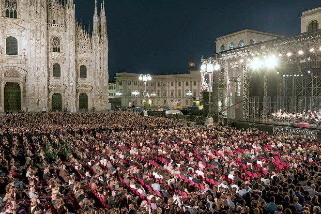 Concert sur la place du Dôme de Milan - Martha Argerich et Riccardo Chailly - Photos