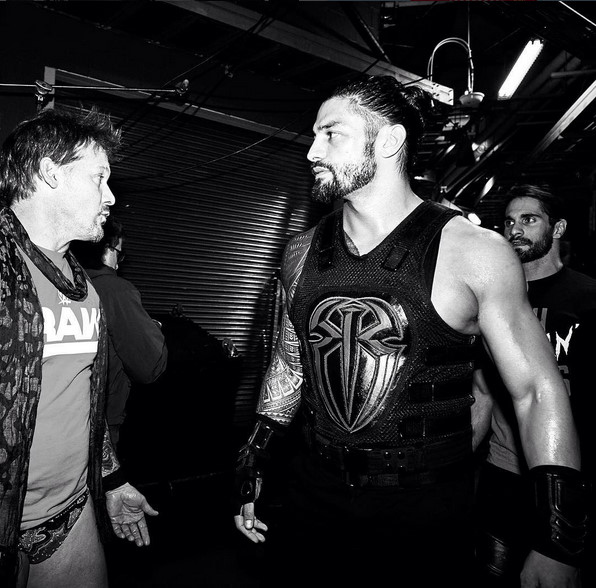 WWE Monday Night RAW - Z natáčení - Chris Jericho, Joe Anoa'i, Colby Lopez