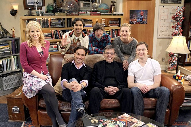 The Big Bang Theory - Traum mit Spock - Filmfotos - Melissa Rauch, Kunal Nayyar, Johnny Galecki, Simon Helberg, Leonard Nimoy, Kaley Cuoco, Jim Parsons