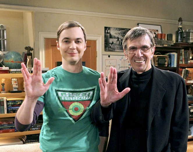 The Big Bang Theory - The Transporter Malfunction - Photos - Jim Parsons, Leonard Nimoy