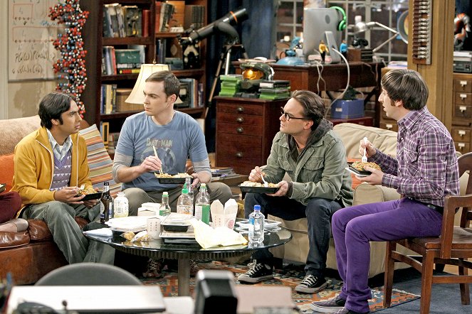 The Big Bang Theory - The Transporter Malfunction - Van film - Kunal Nayyar, Jim Parsons, Johnny Galecki, Simon Helberg