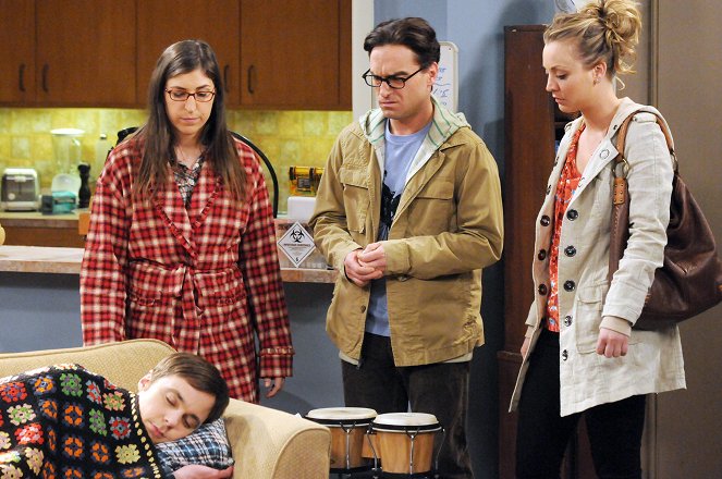 The Big Bang Theory - The Werewolf Transformation - Van film - Mayim Bialik, Jim Parsons, Johnny Galecki, Kaley Cuoco
