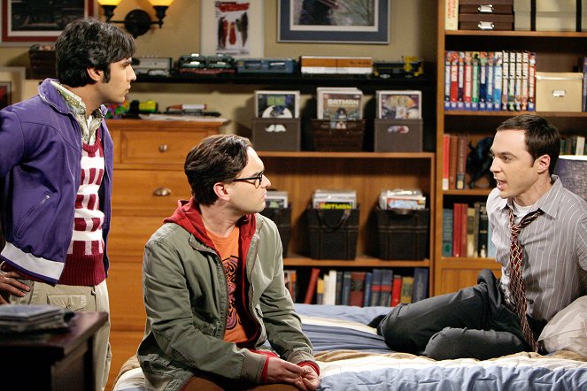 The Big Bang Theory - The Vengeance Formulation - Van film - Kunal Nayyar, Johnny Galecki, Jim Parsons