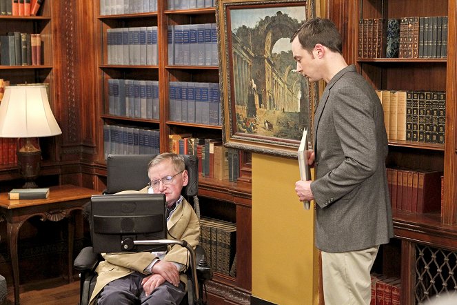 The Big Bang Theory - Season 5 - The Hawking Excitation - Photos - Stephen Hawking, Jim Parsons