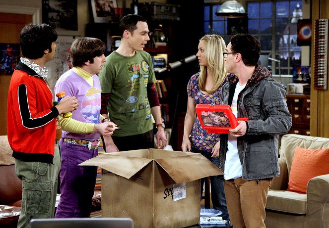 The Big Bang Theory - Die Herren des Rings - Filmfotos - Simon Helberg, Jim Parsons, Kaley Cuoco, Johnny Galecki