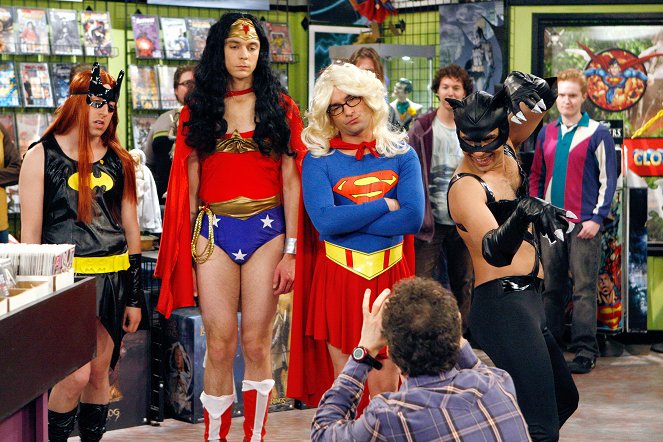 The Big Bang Theory - Das L-Wort - Filmfotos - Simon Helberg, Jim Parsons, Johnny Galecki, Kunal Nayyar