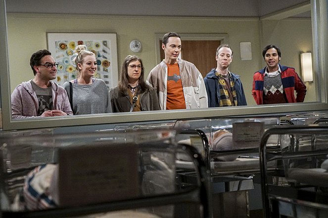 The Big Bang Theory - Immer zum Geburtstag - Filmfotos - Johnny Galecki, Kaley Cuoco, Mayim Bialik, Jim Parsons, Kevin Sussman, Kunal Nayyar
