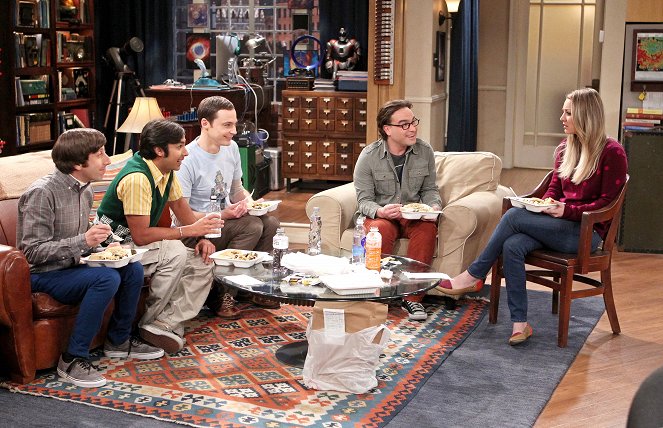 The Big Bang Theory - Das Heirate-mich-Gesicht - Filmfotos - Simon Helberg, Kunal Nayyar, Jim Parsons, Johnny Galecki, Kaley Cuoco