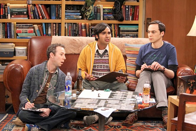 The Big Bang Theory - Mädelsabend mit Kerl - Filmfotos - Kevin Sussman, Kunal Nayyar, Jim Parsons