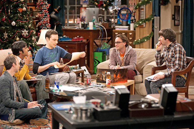 The Big Bang Theory - The Santa Simulation - Photos - Kevin Sussman, Kunal Nayyar, Jim Parsons, Johnny Galecki, Simon Helberg