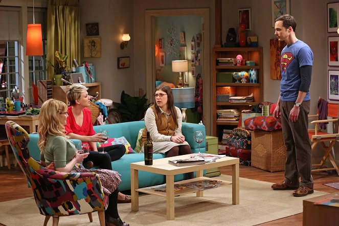 The Big Bang Theory - Der optimale Angstbereich - Filmfotos - Melissa Rauch, Kaley Cuoco, Mayim Bialik, Jim Parsons