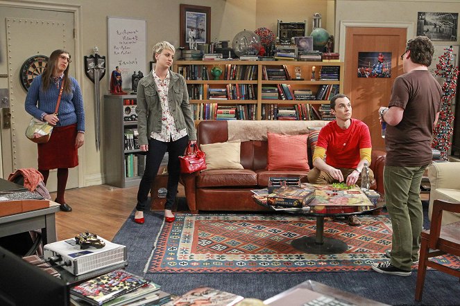 The Big Bang Theory - Eine Nacht pro Woche - Filmfotos - Mayim Bialik, Kaley Cuoco, Jim Parsons