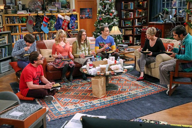 The Big Bang Theory - Weihnachtswunder mit Taube - Filmfotos - Simon Helberg, Johnny Galecki, Melissa Rauch, Mayim Bialik, Jim Parsons, Kaley Cuoco, Kunal Nayyar