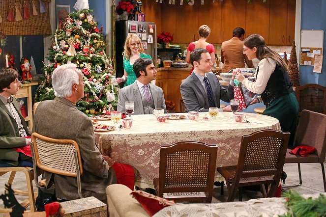 The Big Bang Theory - Weihnachtswunder mit Taube - Filmfotos - Simon Helberg, Melissa Rauch, Kunal Nayyar, Jim Parsons, Mayim Bialik