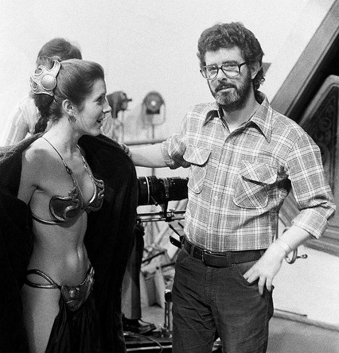 O Regresso de Jedi - De filmagens - Carrie Fisher, George Lucas