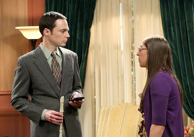 The Big Bang Theory - Season 7 - Ein erfreulicher Fehler - Filmfotos - Jim Parsons, Mayim Bialik
