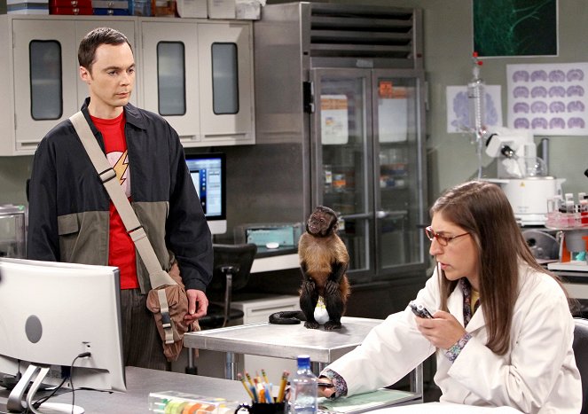 The Big Bang Theory - Season 7 - The Workplace Proximity - Photos - Jim Parsons, Mayim Bialik
