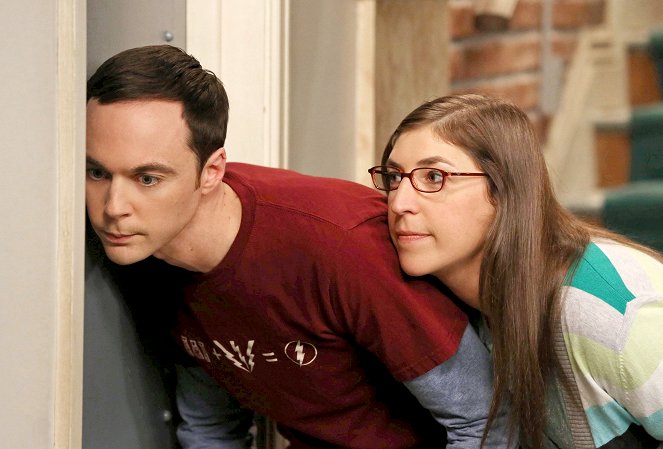 The Big Bang Theory - The Deception Verification - Photos - Jim Parsons, Mayim Bialik