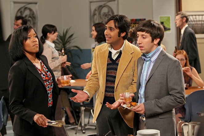 The Big Bang Theory - Drinks von Fremden - Filmfotos - Regina King, Kunal Nayyar, Simon Helberg