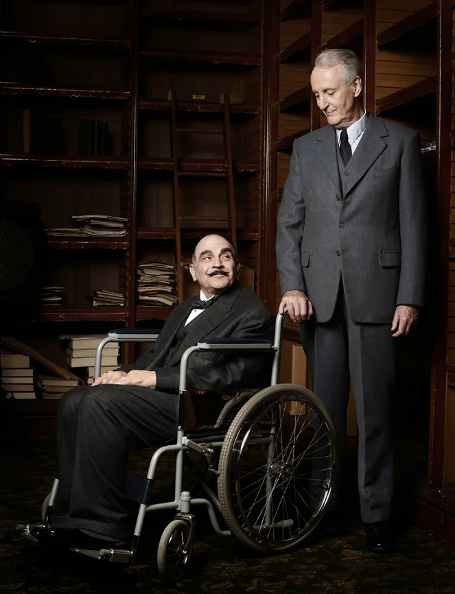 Agatha Christies Poirot - Vorhang: Poirots letzter Fall - Werbefoto - David Suchet, Hugh Fraser