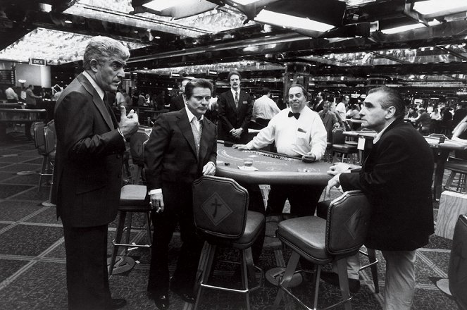 Casino - Dreharbeiten - Frank Vincent, Joe Pesci, Martin Scorsese