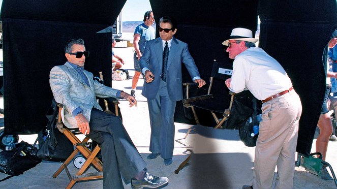 Casino - Dreharbeiten - Robert De Niro, Joe Pesci, Martin Scorsese