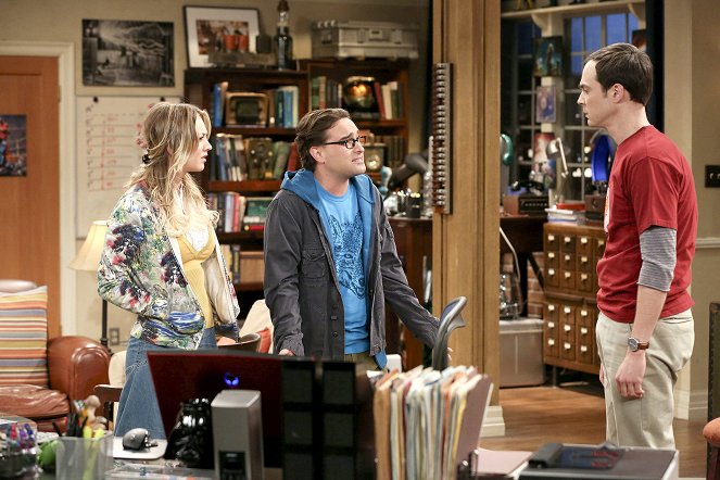 The Big Bang Theory - The Discovery Dissipation - Van film - Kaley Cuoco, Johnny Galecki, Jim Parsons