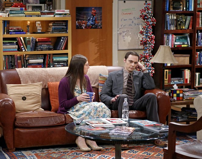 The Big Bang Theory - The Thanksgiving Decoupling - Van film - Mayim Bialik, Jim Parsons