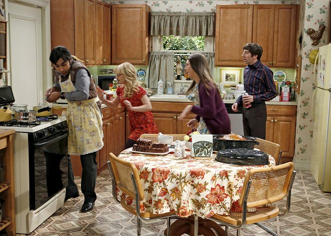 The Big Bang Theory - The Thanksgiving Decoupling - Photos - Kunal Nayyar, Melissa Rauch, Mayim Bialik, Simon Helberg