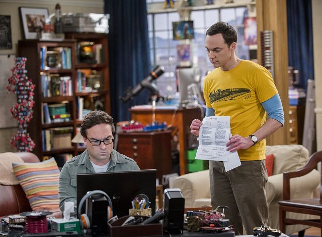 The Big Bang Theory - The Leftover Thermalization - Van film - Johnny Galecki, Jim Parsons