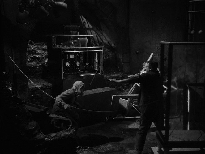 Frankenstein a Vlkodlak - Z filmu - Lon Chaney Jr., Bela Lugosi