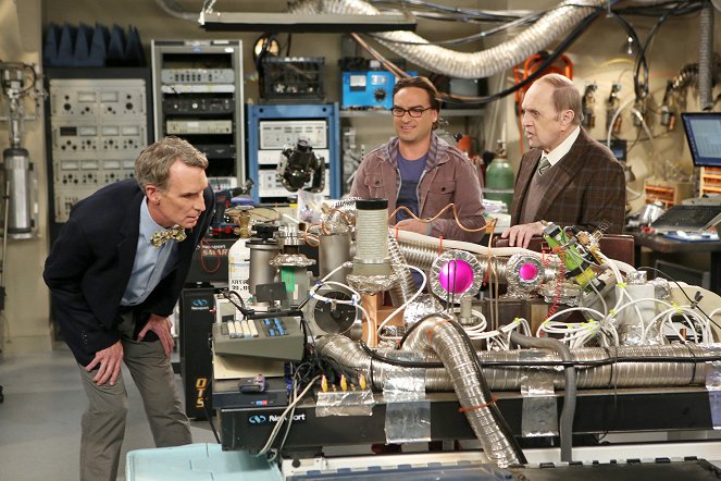 Teorie velkého třesku - Výměna protonů - Z filmu - Bill Nye, Johnny Galecki, Bob Newhart