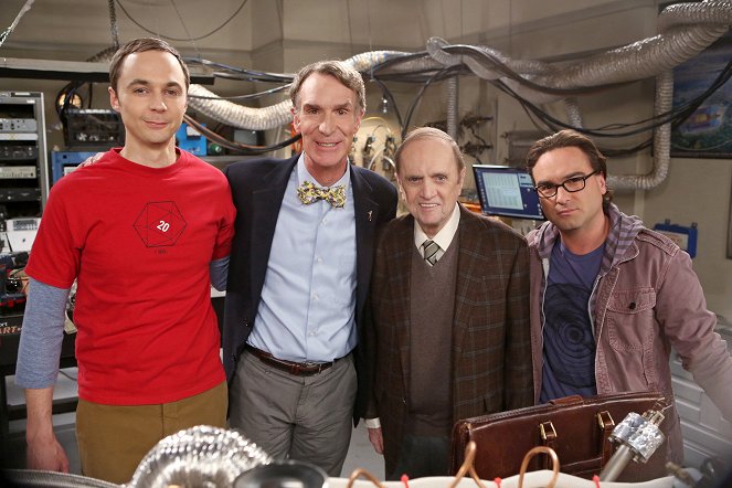 The Big Bang Theory - Season 7 - The Proton Displacement - Photos - Jim Parsons, Bill Nye, Bob Newhart, Johnny Galecki