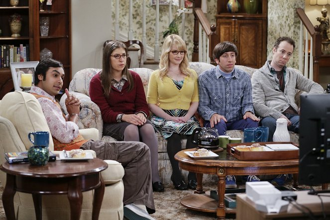 The Big Bang Theory - Season 9 - Hochzeitsnacht mit Sheldon - Filmfotos - Kunal Nayyar, Mayim Bialik, Melissa Rauch, Simon Helberg, Kevin Sussman