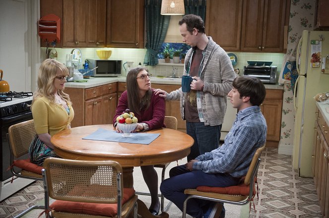 The Big Bang Theory - Season 9 - Hochzeitsnacht mit Sheldon - Filmfotos - Melissa Rauch, Mayim Bialik, Kevin Sussman, Simon Helberg