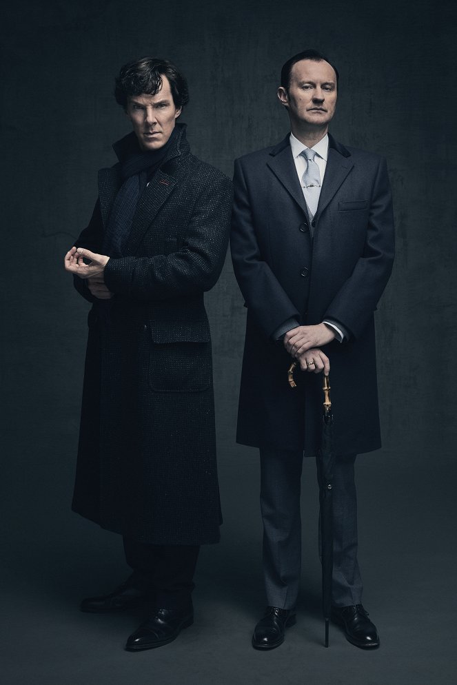 Sherlock - Season 4 - Promoción - Benedict Cumberbatch, Mark Gatiss