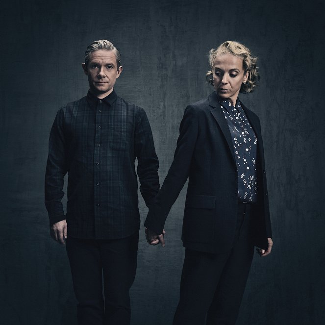 Sherlock - Season 4 - Promoción - Martin Freeman, Amanda Abbington
