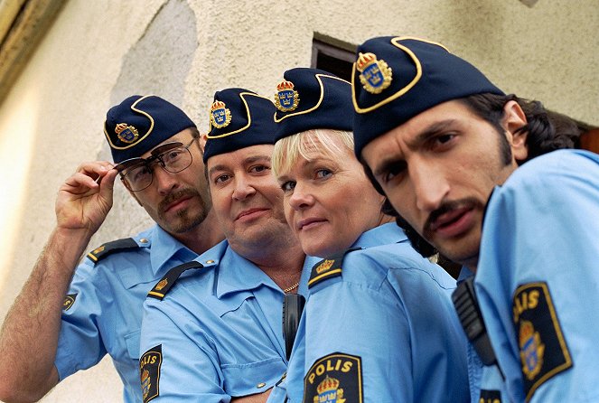 Policajti - Z filmu - Torkel Petersson, Göran Ragnerstam, Sissela Kyle, Fares Fares