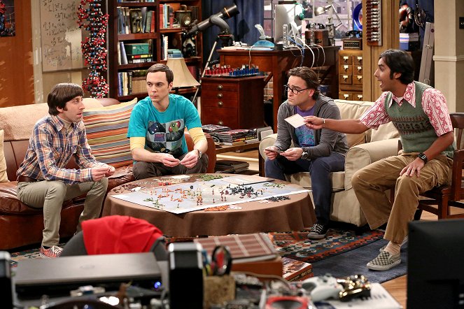 The Big Bang Theory - Wenn Männer Händchen halten... - Filmfotos - Simon Helberg, Jim Parsons, Johnny Galecki, Kunal Nayyar