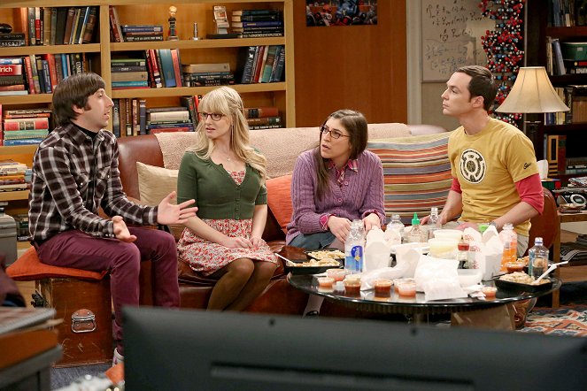 The Big Bang Theory - Wenn Männer Händchen halten... - Filmfotos - Simon Helberg, Melissa Rauch, Mayim Bialik, Jim Parsons