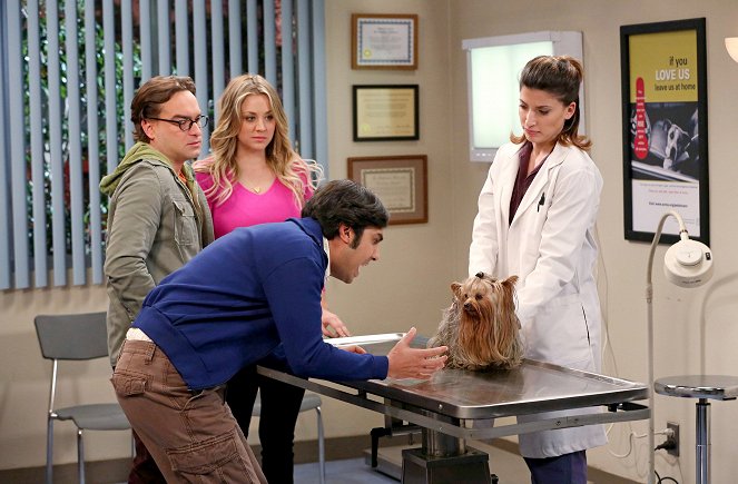 The Big Bang Theory - Season 7 - Eisenbahnromantik - Filmfotos - Johnny Galecki, Kaley Cuoco, Kunal Nayyar, Tania Raymonde