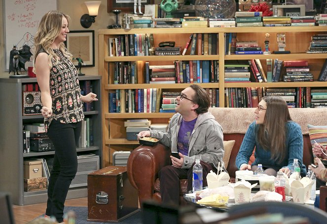 The Big Bang Theory - Keine hübschen Frauen! - Filmfotos - Kaley Cuoco, Johnny Galecki, Mayim Bialik
