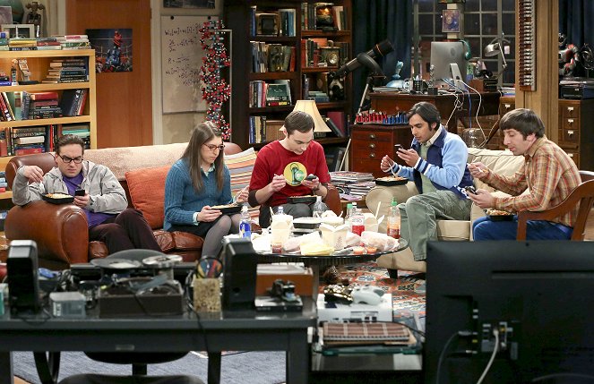 The Big Bang Theory - The Hesitation Ramification - Van film - Johnny Galecki, Mayim Bialik, Jim Parsons, Kunal Nayyar, Simon Helberg