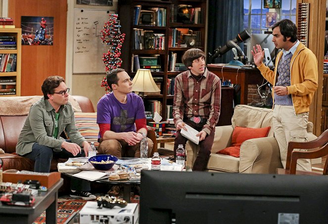 The Big Bang Theory - Season 8 - The Communication Deterioration - Photos - Johnny Galecki, Jim Parsons, Simon Helberg, Kunal Nayyar
