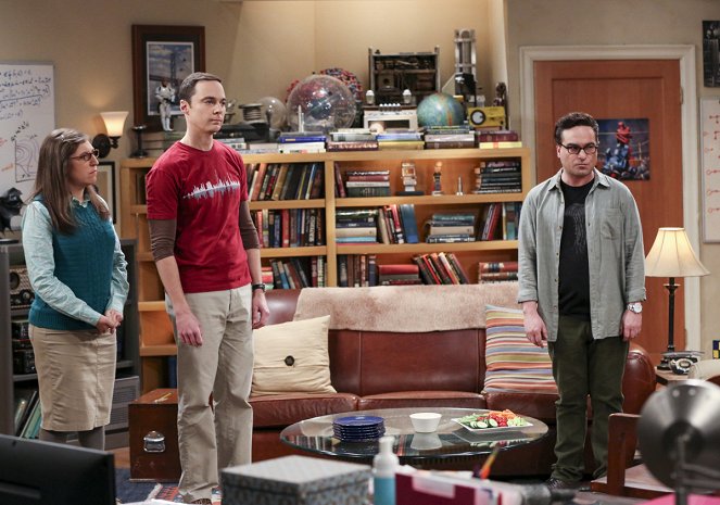 The Big Bang Theory - The Holiday Summation - Van film - Mayim Bialik, Jim Parsons, Johnny Galecki