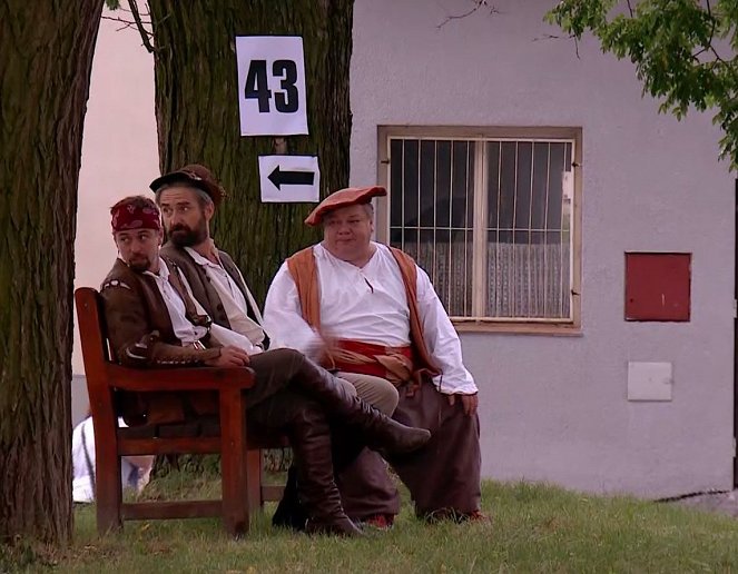 Ohnivé kura - Bratrská láska - Z filmu - Jan Dolanský, Roman Zach, Norbert Lichý
