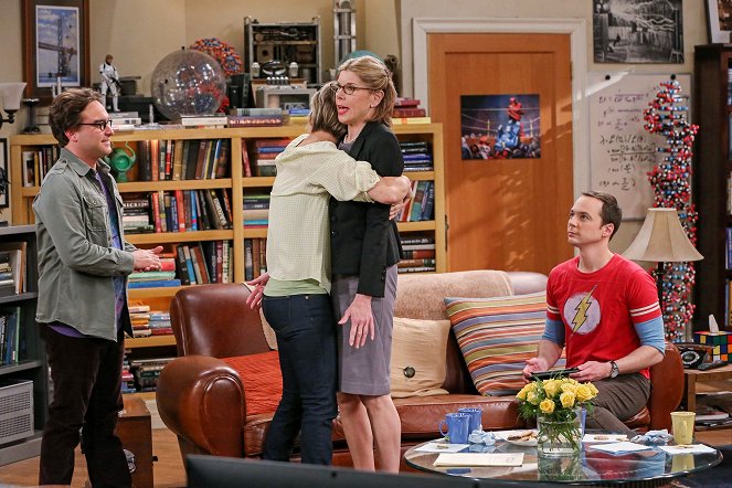 The Big Bang Theory - Mütter in Aufruhr - Filmfotos - Johnny Galecki, Christine Baranski, Jim Parsons