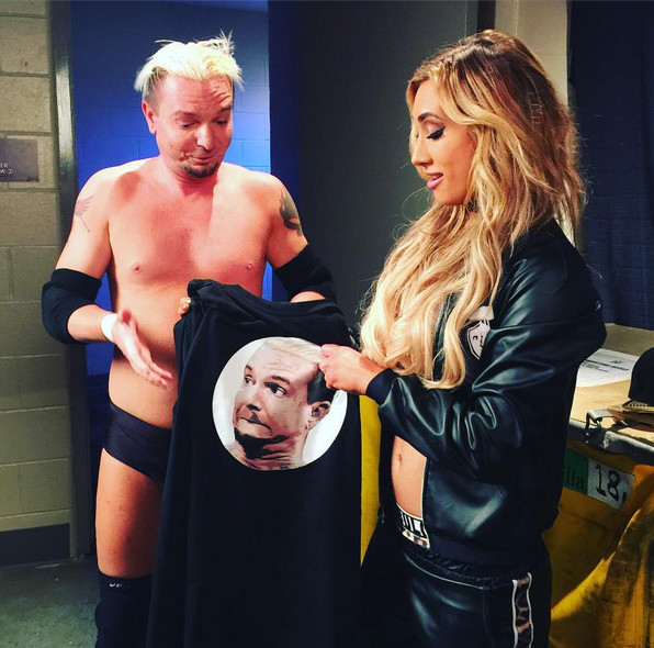 WWE SmackDown LIVE! - Z nakrúcania - James Ellsworth, Leah Van Dale