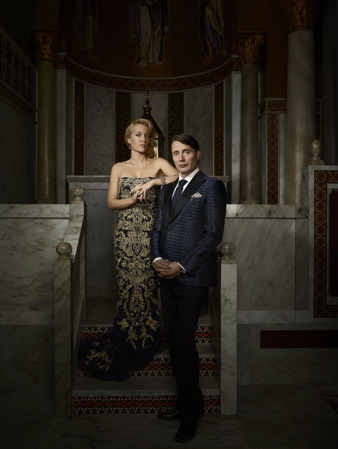 Hannibal - Werbefoto - Gillian Anderson, Mads Mikkelsen