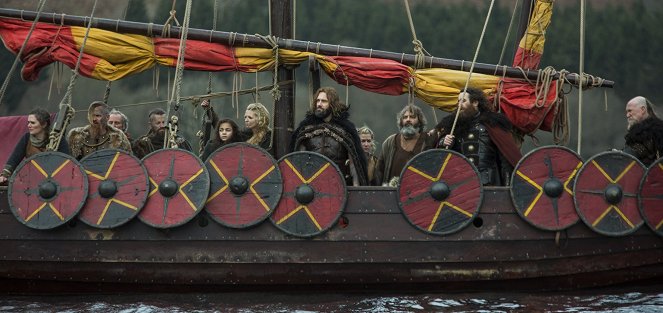 Vikingové - Velká armáda - Z filmu - Jasper Pääkkönen, Peter Franzén, Maude Hirst, Clive Standen